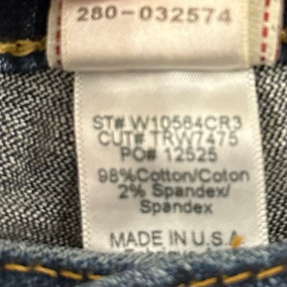 True Religion BootCut Becky Jeans flap pockets  size 27 made in USA - Picture 7 of 8
